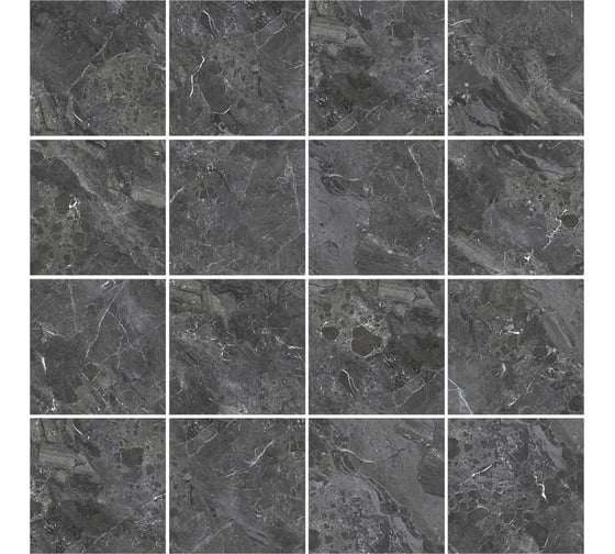 Керамогранит Artkera Group Greiny Dark матовый 600х600х9,5 1,44м2 серый 6060GRY99M
