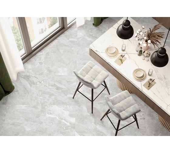 Керамогранит Artkera Group Greiny Gris матовый 600х600х9,5 1,44м2 серый 6060GRY15M