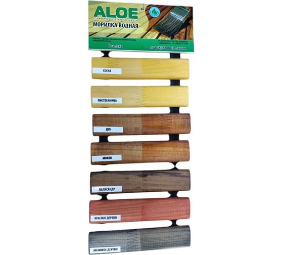 Морилка ALOE Дуб, водная, 0,5 л, пэт, 6 шт 10733