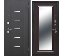 Дверь DIVA Foreman Ф-7 зеркало 2050x960 Правая Антик серебро - Венге УТ-00084231