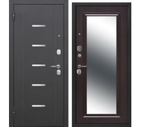 Дверь DIVA Foreman Ф-7 зеркало 2050x860 Левая Антик серебро - Венге УТ-00084228