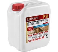 Огнебиозащита UPGUARD F8, готовый состав бесцветный, II группа огнезащитной эффективности, трудновымываемая, 5 л, 068-5 (O68-5)