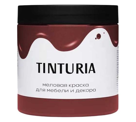 Краска для мебели и декора TINTURIA бордовый георгин 0,75 кг /6 ЭК000146620