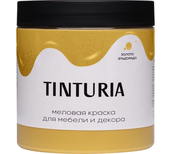 Краска для мебели и декора TINTURIA Золото Эльдорадо 0.5 кг /6 ЭК000145885