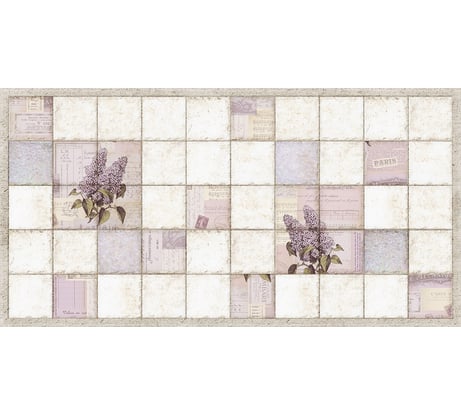 Панель на стену из ПВХ GRACE (964х484 мм; Плитка Сирень) УТ000025227