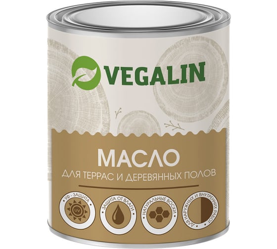 Масло для террас VEGALIN Пирит, 1,8 л 401125