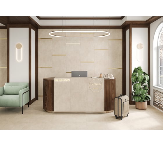 Керамогранит Delacora Life Cement Beige матовый 1200x600x9.5 1.44 м2 бежевый 2 шт D120236M
