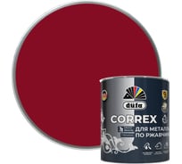 Грунт-эмаль Dufa CORREX 3 в 1 для металла по ржавчине RAL-3005 винно-красный 0.75 л МП00-013671