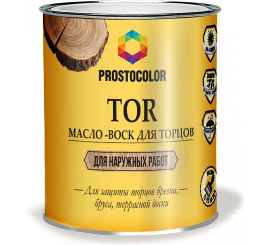 Масло-воск для торцов PROSTOCOLOR TOR ПРОСТОКОЛОР (Бесцветный) 0,75 л 101283