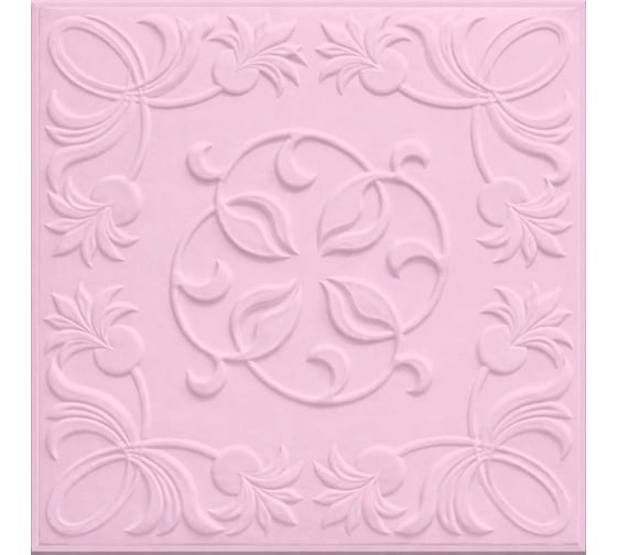 Плита потолочная ООО Гранд Пак KINDECOR, розовая 205-101, 4 м2, 5154