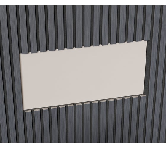 Акустическая панель Cosca Decor 2750x600x21 мм черный войлок рейки МДФ шпон дуб антрацит темно-серый 00-00078908