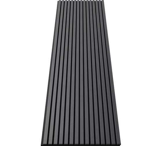Акустическая панель Cosca Decor 2750x600x21 мм черный войлок рейки МДФ шпон дуб антрацит темно-серый 00-00078908