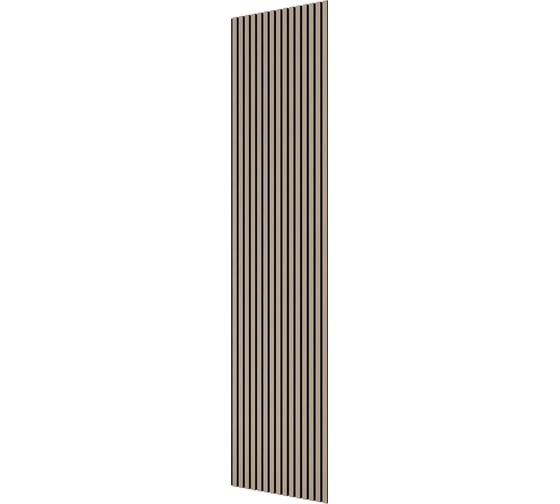 Акустическая панель Cosca Decor 2750x600x21 мм черный войлок рейки МДФ шпон дуб латте бежевый 00-00078911 1