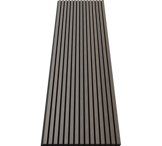 Акустическая панель Cosca Decor 2750x600x21 мм черный войлок рейки МДФ шпон дуб маррон коричневый 00-00078910