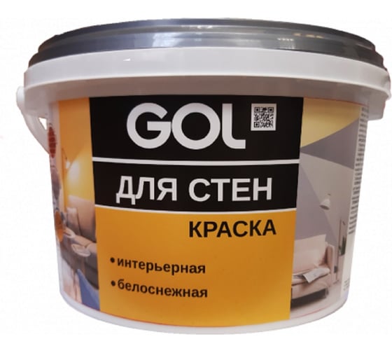 Акриловая краска для стен PALIZH GOL 152 ВД-АК-2180 (белоснежная; 13 кг) 11606108 1