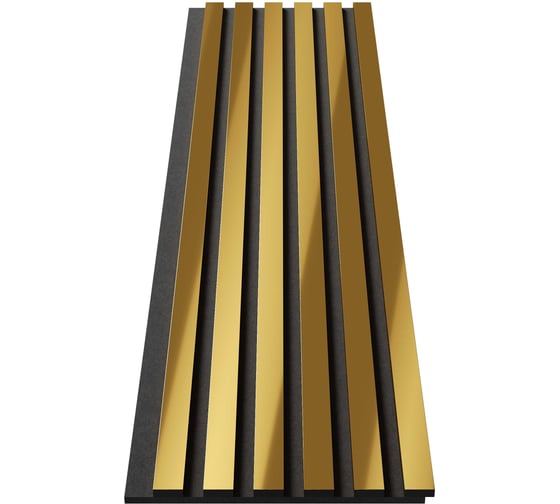 Комплект акустических панелей Cosca Decor 2 шт черный войлок 1200x300x19 мм желтое золото 00-00079722