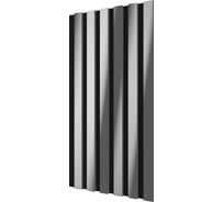 Комплект акустических панелей Cosca Decor 2 шт черный войлок 600x300x19 мм хром рейки ЭКО 00-00079776