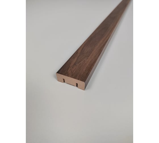 Рейка Cosca Decor RS01, экошпон, Дуб барон темный, 40x16x2750 мм, МДФ ш 00-00073855 1