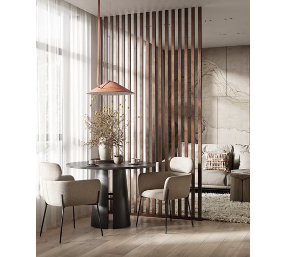 Рейка Cosca Decor RS01, экошпон, Дуб барон темный, 40x16x2750 мм, МДФ ш 00-00073855
