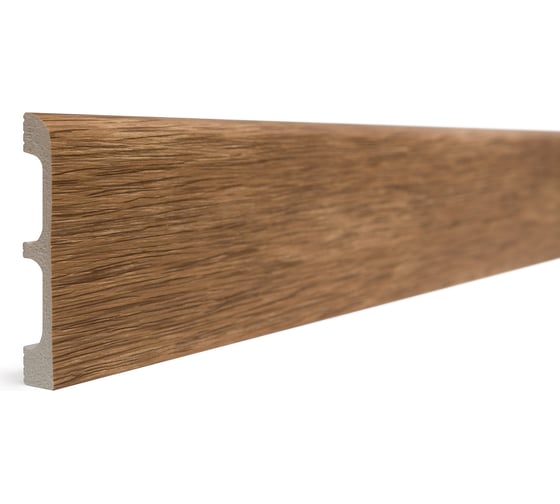 Плинтус напольный ударопрочный влагостойкий (вишня; 80Х13Х2400 мм) Decor-Dizayn 706-83SH