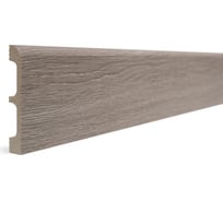 Плинтус напольный ударопрочный влагостойкий (серый; 80Х13Х2400 мм) Decor-Dizayn 706-80SH