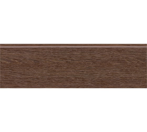 Плинтус напольный ударопрочный влагостойкий (тик; 80Х13Х2400 мм) Decor-Dizayn 706-82SH