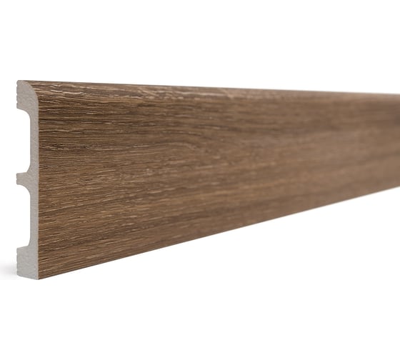 Плинтус напольный ударопрочный влагостойкий (ясень; 80Х13Х2400 мм) Decor-Dizayn 706-92SH