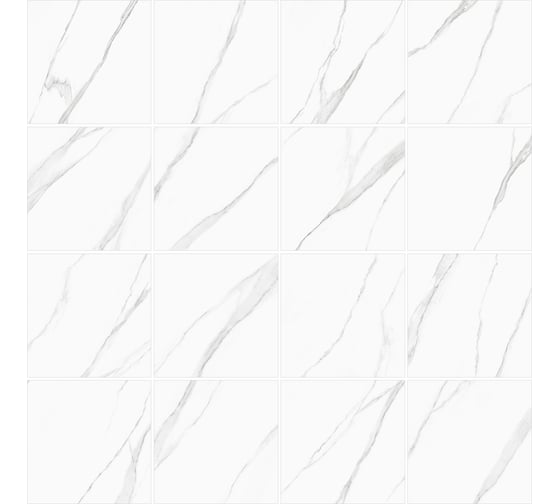Керамогранит NewTrend New Trend Life Calacatta матовый 600х600х9,5 1,44м2 белый D60239M
