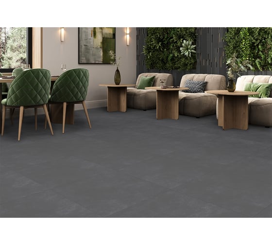 Керамогранит NewTrend New Trend Life Cement Graphite матовый 600х600х9,5 1,44м2 графит D60238M