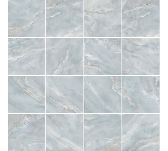 Керамогранит Artkera Group Onyx Breez матовый, 600x600x9,5, 1,44 м2, голубой, 6060ONB06M