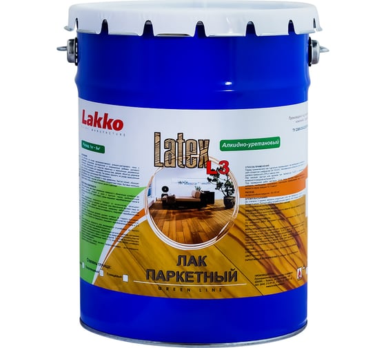 Паркетный усиленный лак Lakko (полуматовый; 5 л) LPUS5LP