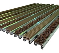 Грязезащитная придверная решетка ООО ПК ЦентрВход Эксперт резина-ворс, коричневый, 1200x600 мм 731EX094