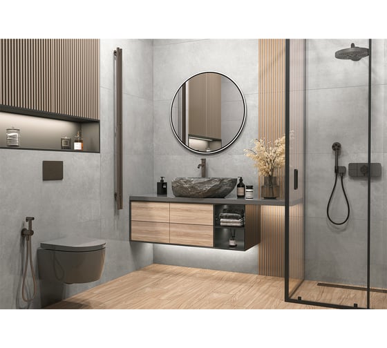 Керамогранит Artkera Group Microcement Silver керамогранит матовый 600x1200x10 мм, 1.44 кв.м серый 2 шт в упаковке GP60120MIM66M