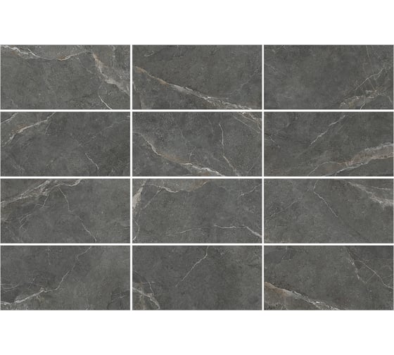 Керамогранит Artkera Group Titanium Graphite матовый 600x1200x10 мм, 1.44 кв.м графит 2 шт в упаковке GP60120TIA25M