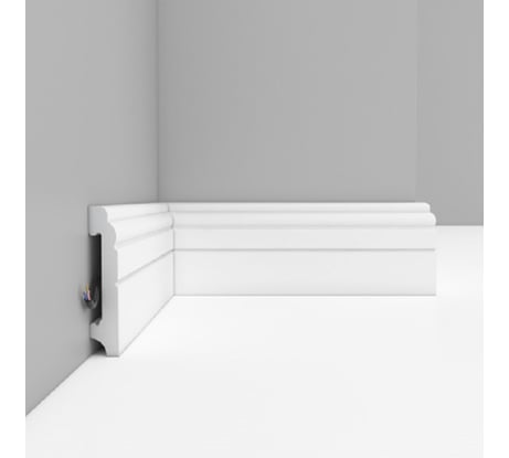 Напольный плинтус Decomaster 76х15х2000 мм A024