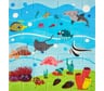 3D панель мягкая самоклеящаяся LAKO Мир океана (70х77 см) LKD-87-04-15