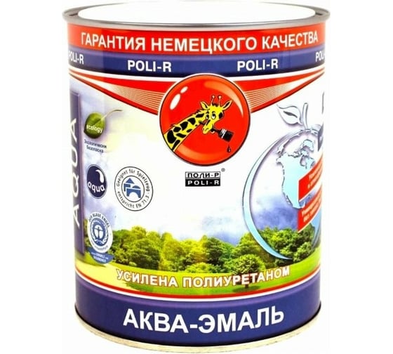Аква-эмаль Poli-R (полуматовая; 0.75 л) 12175 1