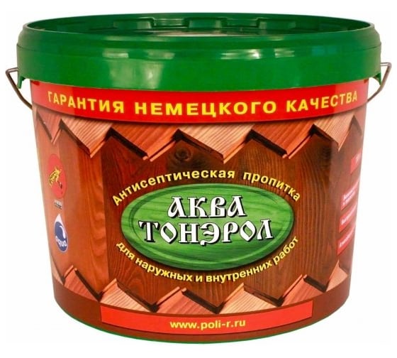 Пропитка Poli-R Аква-Тонэрол (золотистая сосна; 10 л) 12628