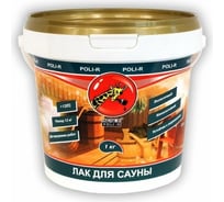 Акриловый лак для саун Poli-R 1 кг 13906