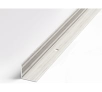 Порог внутренний угловой алюминиевый декоративный ЛУКА (20х20 мм, 2,7 м, дуб арктик) УТ000005282