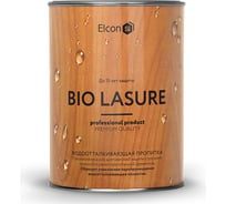 Водоотталкивающая пропитка Elcon Bio Lasure для защиты дерева до 15 лет, для наружных и внутренних работ, антисептик (бесцветная; 0.9 л) 00-00461939