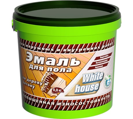 Акриловая эмаль для пола White House (темный шоколад; 0.8 кг) 15873