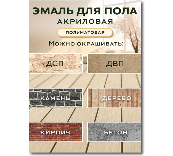 Акриловая эмаль для пола White House (темный шоколад; 0.8 кг) 15873