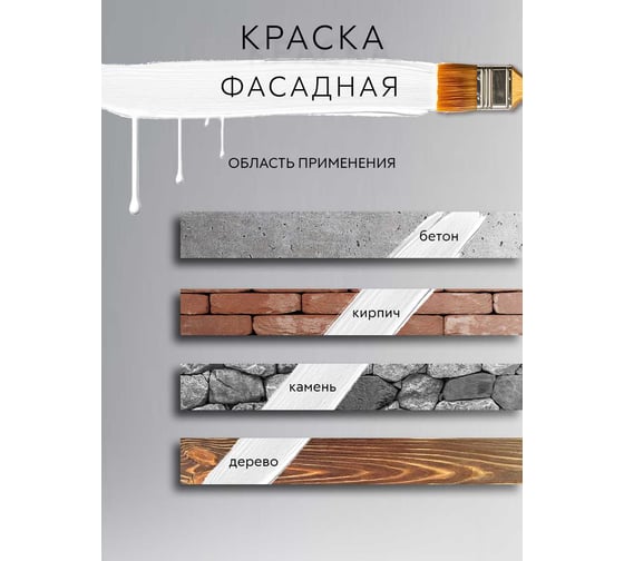 Фасадная краска White House (1.5 кг; морозоустойчивая) 15411