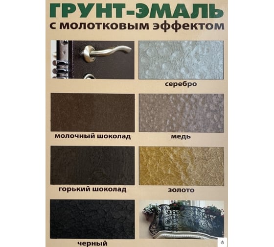 Молотковая грунт-эмаль 3 в 1 White House (серебро; 0.8 кг) 15793