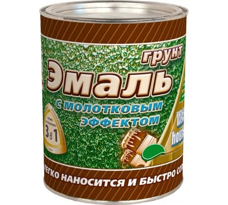 Молотковая грунт-эмаль 3 в 1 White House (молочный шоколад; 1.8 кг) 15788