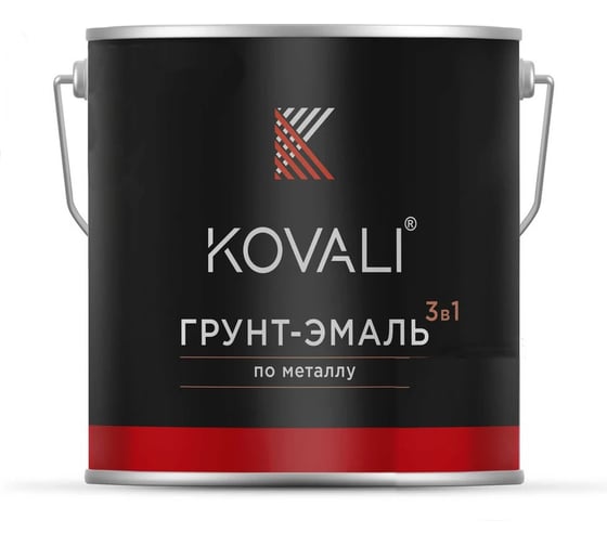 Грунт-эмаль KOVALI 3 в 1 полуглянец NCS S 0520-G40Y 2.4 кг А3.1.20520-G40Y