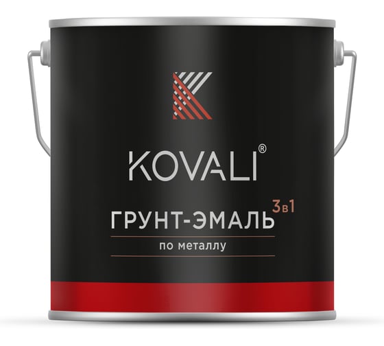 Грунт-эмаль KOVALI 3 в 1, матовая, NCS S 0550-Y40R, 2,4 кг, А3.2.20550-Y40R 1