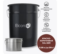 Полиуретановая эмаль Elcon PU комплект (20 кг + 1,88 кг) красно-коричневая RAL 3009 00-00750894