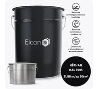 Полиуретановая краска для металла Elcon PU комплект 20 кг + 1,88 кг черная RAL 9005 00-00750900